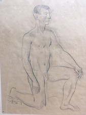 Beau Grand Dessin Homme Nu