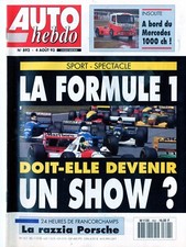 A20-Auto Hebdo 04/08/93 n°892 Opel Corsa GSi 16V Marcedes 1733 S  Olivier Panis