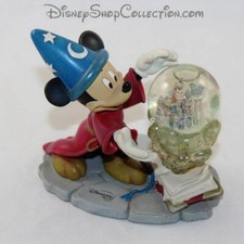 Snow globe Mickey DISNEYLAND PARIS Fantasia l'apprentie sorcier figurine Disney