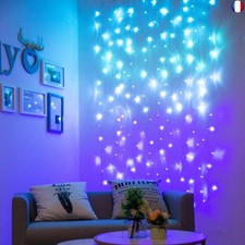 Led Rideau Lumineux Fille Guirlandes Lumineuses Intérieur Décoratives Bleu V
