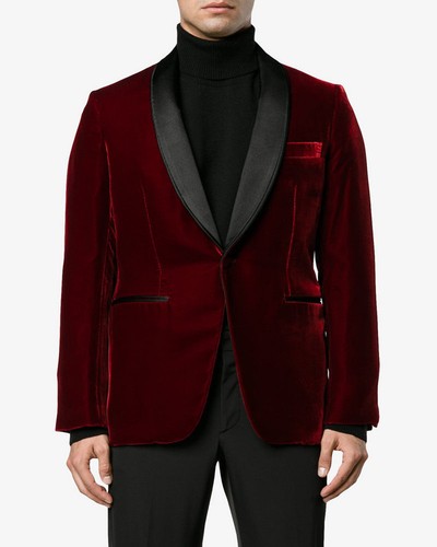 Hommes velours smoking blazers - velours,