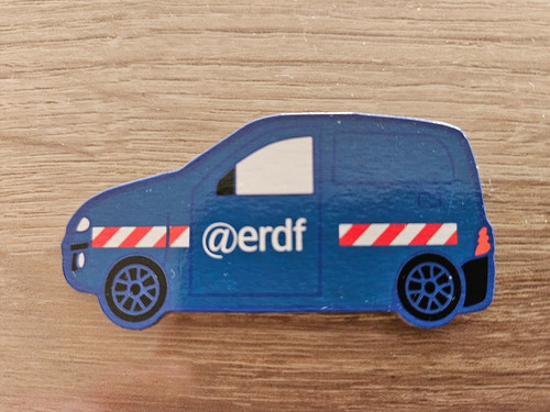 Magnet erdf bleu - @erdf, tour