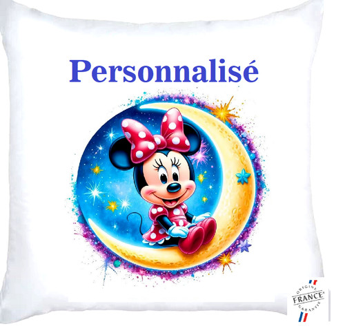 Housse coussin minnie lune - housse, de