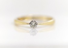 Bague En Or Jaune 14Kt Avec