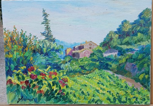 Tableaux paysage provence - tableaux,