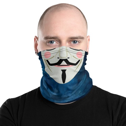 Guy fawkes anonymous neck - guy,