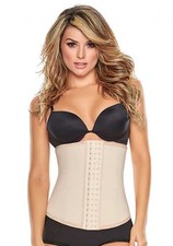 GAINE SCULPTANTE AMINCISSANTE VENTRE PLAT EN LATEX BEIGE CORSET MINCEUR FEMME