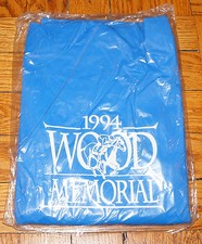 1994 HORSE RACING Wood Memorial Aqueduct NY ADULT RAIN PONCHO PVC RainCoat SNAPS