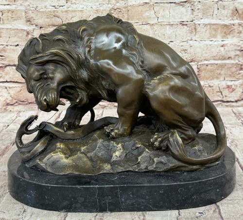Vintage fonte bronze - bronze, lion