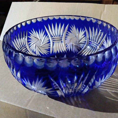 Coupe cristal bleu - bleu, cobalt