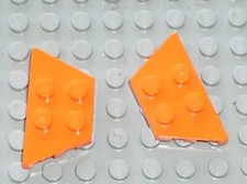 2 x LEGO Orange wing 51739 /