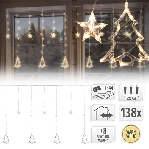 Rideau lumineux avec étoile