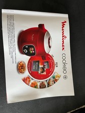 cookeo moulinex rouge capacité 6L, avec couvercle extracrisp (comme airfryer)