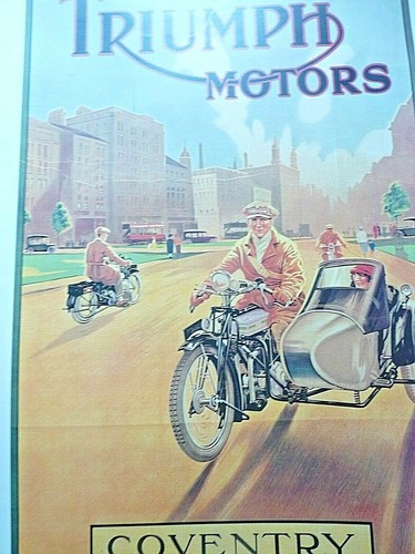 Affiche triumph motors - affiche,
