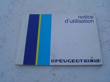 Notice utilisation Peugeot 309 1985 brochure Manuel entretien livre catalogue