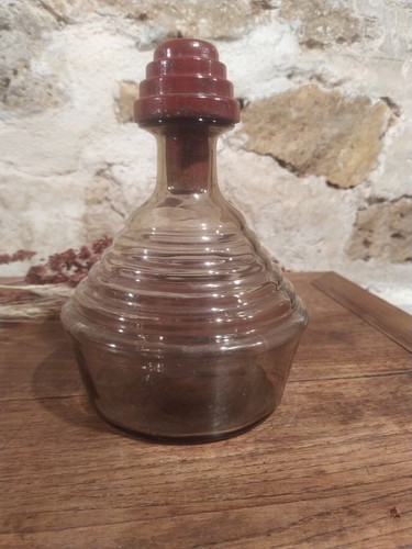 Carafe vintage verre fumé - carafe,