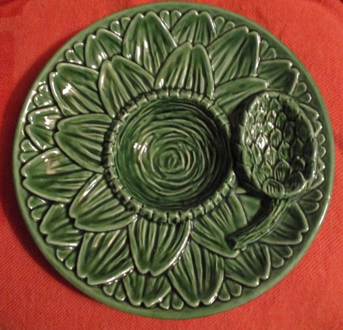 Plat assiette artichaut - a,