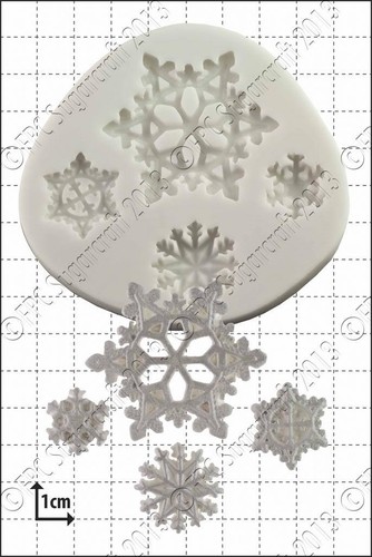 Moule silicone flocons - moule, de