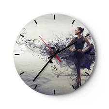 Horloge murale en verre