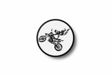 Patch badge ecusson brode imprime thermocollant moto motocross motard A