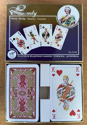 Coffret cartes jouer lady - coffret, "