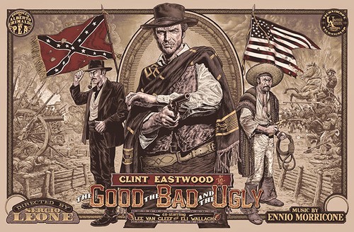 Toile tableau film western - toile,