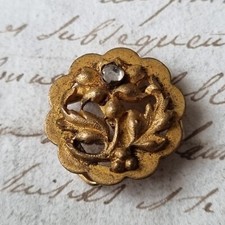 Coulant de Sautoir Coulisseau Art Nouveau Fleurs 1900 Jugendstil