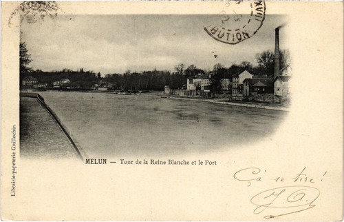 Cpa melun tour reine - tour,