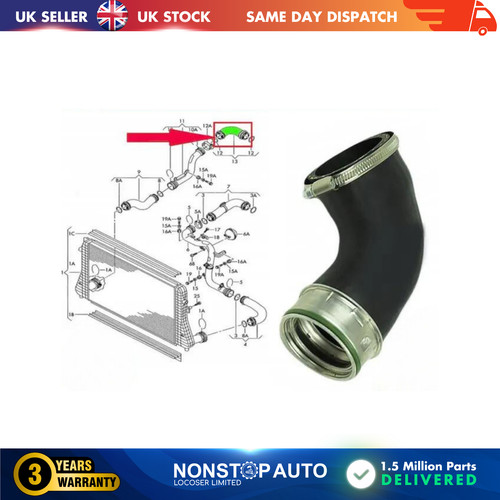 Durite turbo intercooler noir - intercooler,