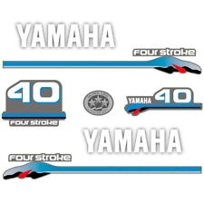 Yamaha 40 Autocollants Moteur 4 Temps 2000 | Kit Stickers Hors-bord Rechange