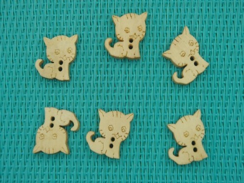 Lot boutons bois - lot,