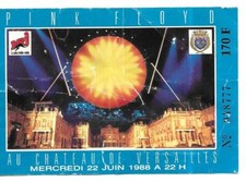 RARE / TICKET BILLET DE CONCERT - PINK FLOYD : LIVE A PARIS ( FRANCE ) 1988