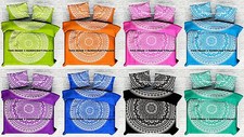 Reine Indien Housse Couette Jeté de Lit en Coton Doona Set Ombre Mandala