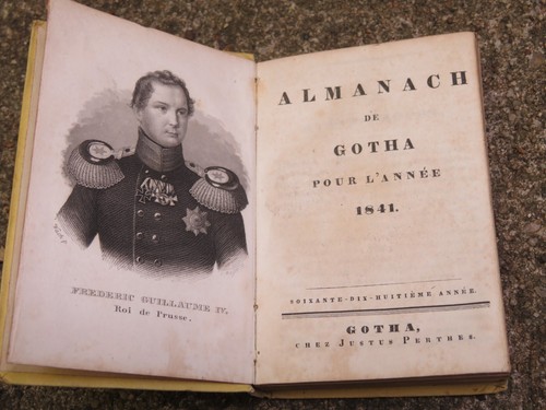 Almanach gotha 1841 - de, justus