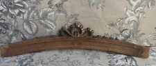 Fronton bois Nœud de style Louis XVI partie de chaise bois sculpté 35cm 7cm haut