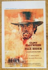PALE RIDER Clint Eastwood western original belgian movie poster '85 ROLLED