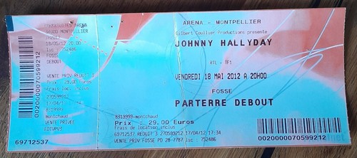 Ticket concert johnny - ticket,