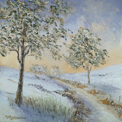 Tableau huile sur toile - ,