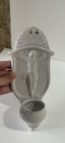 Ancien bénitier faience - en,