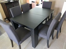 ensemble table et de 6 chaises de salle à manger pour 8 personnes