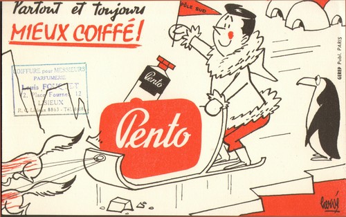Pento coiffure pole - sud, dessin
