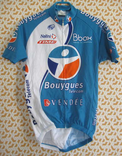 Maillot cycliste bouygues - cycliste,