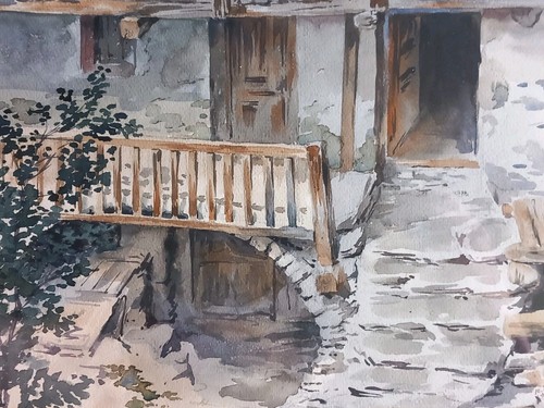 Aquarelle club alpin - aquarelle, français