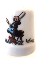 DE A COUDRE DE COLLECTION THIMBLE PORCELAINE MAM-GOZ LE CARRE LA BRETONNE CREPE