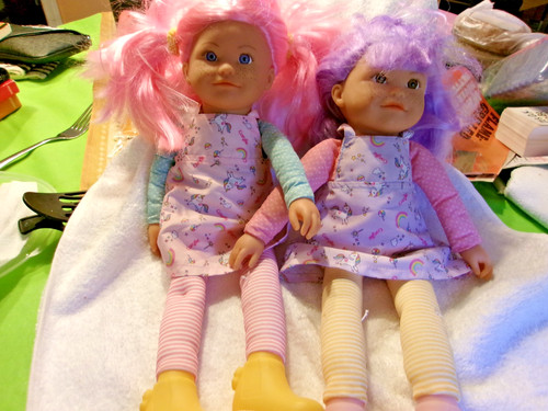 Corolle rainbow dolls lot 2 - rainbow,