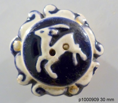 Bouton ceramique 3 cm - ceramique,
