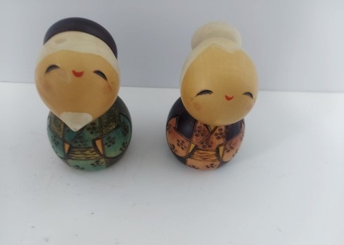 Japanese kokeshi doll set - kokeshi,