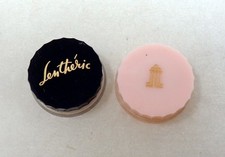 Lot de 2 boites à poudre anciennes - Lenthéric Paris France