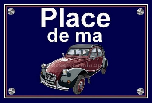 Plaque place ma citroën - plaque,