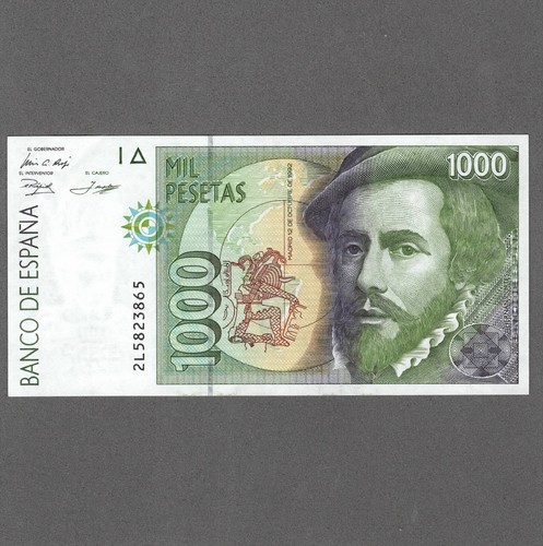 Espagne 1000 pesetas - pesetas, 1992